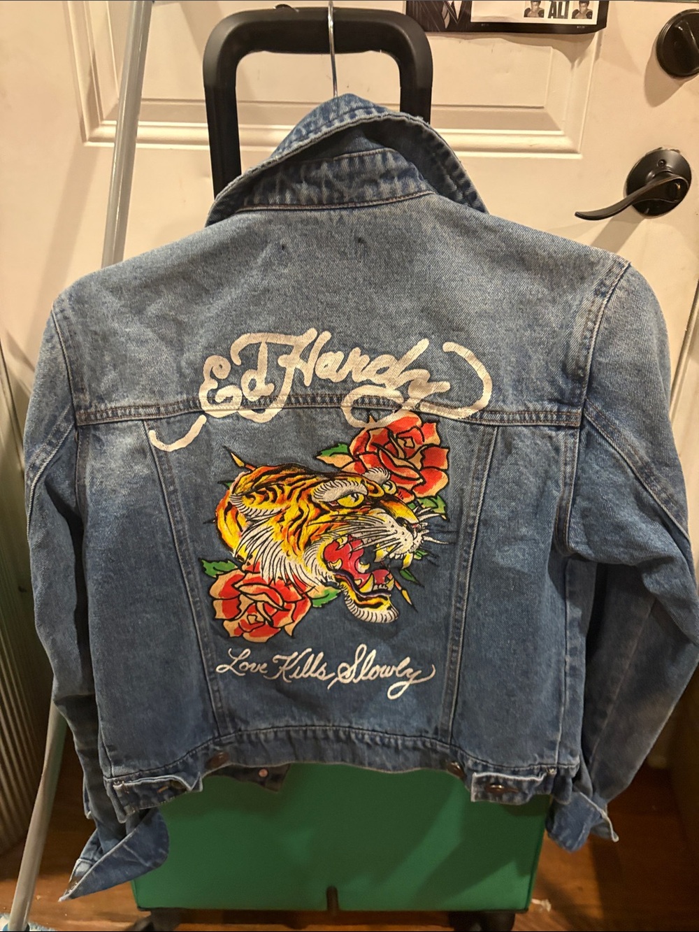 Ed Hardly Denim Trucker Jacket - Light Blue